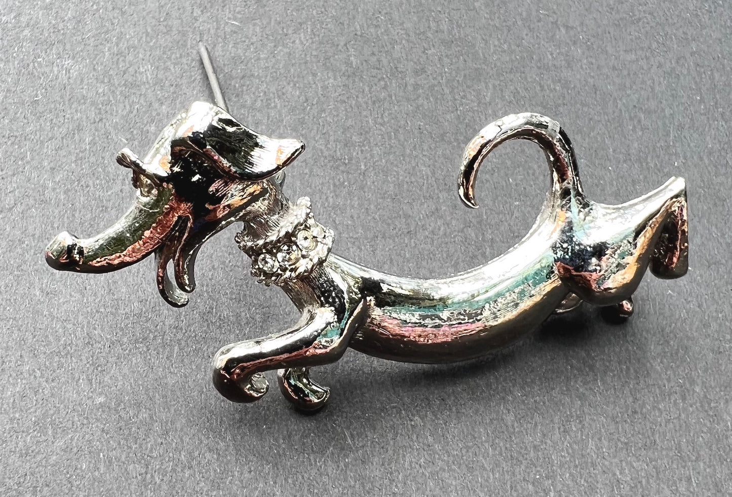 Full of the Excitement of Existence... Vintage Dachshund Brooch