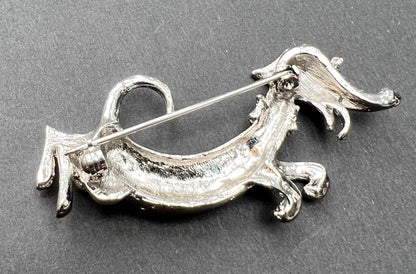 Full of the Excitement of Existence... Vintage Dachshund Brooch