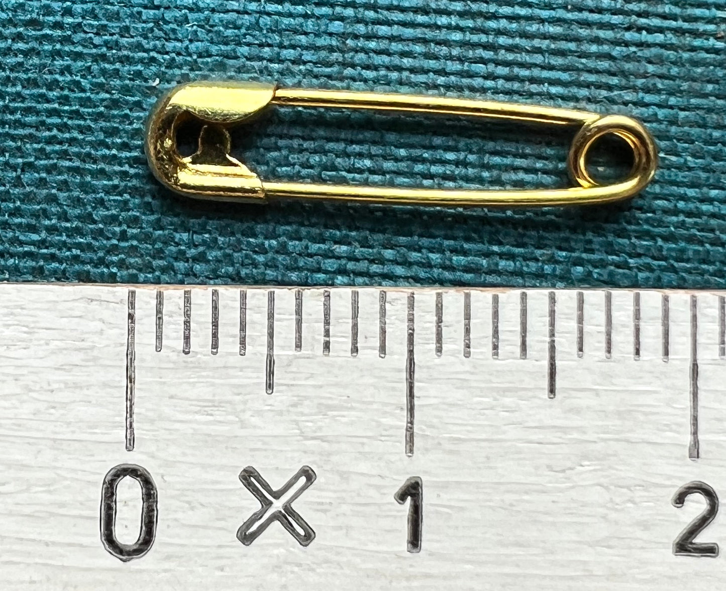 1940s Box of Tiny Golden Safety Pins