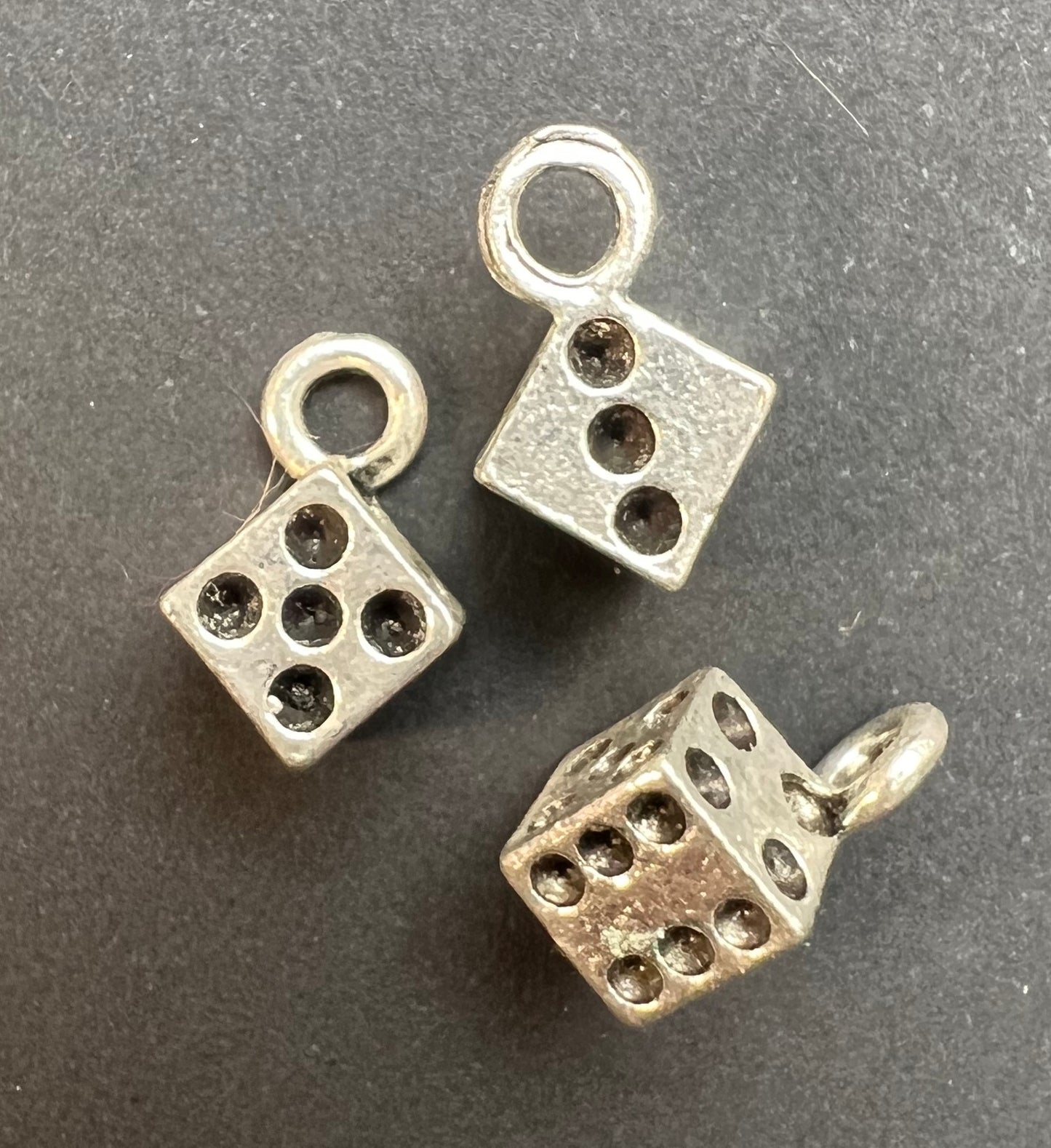 Solid 8mm Dice Charm / Pendant