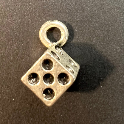 Solid 8mm Dice Charm / Pendant