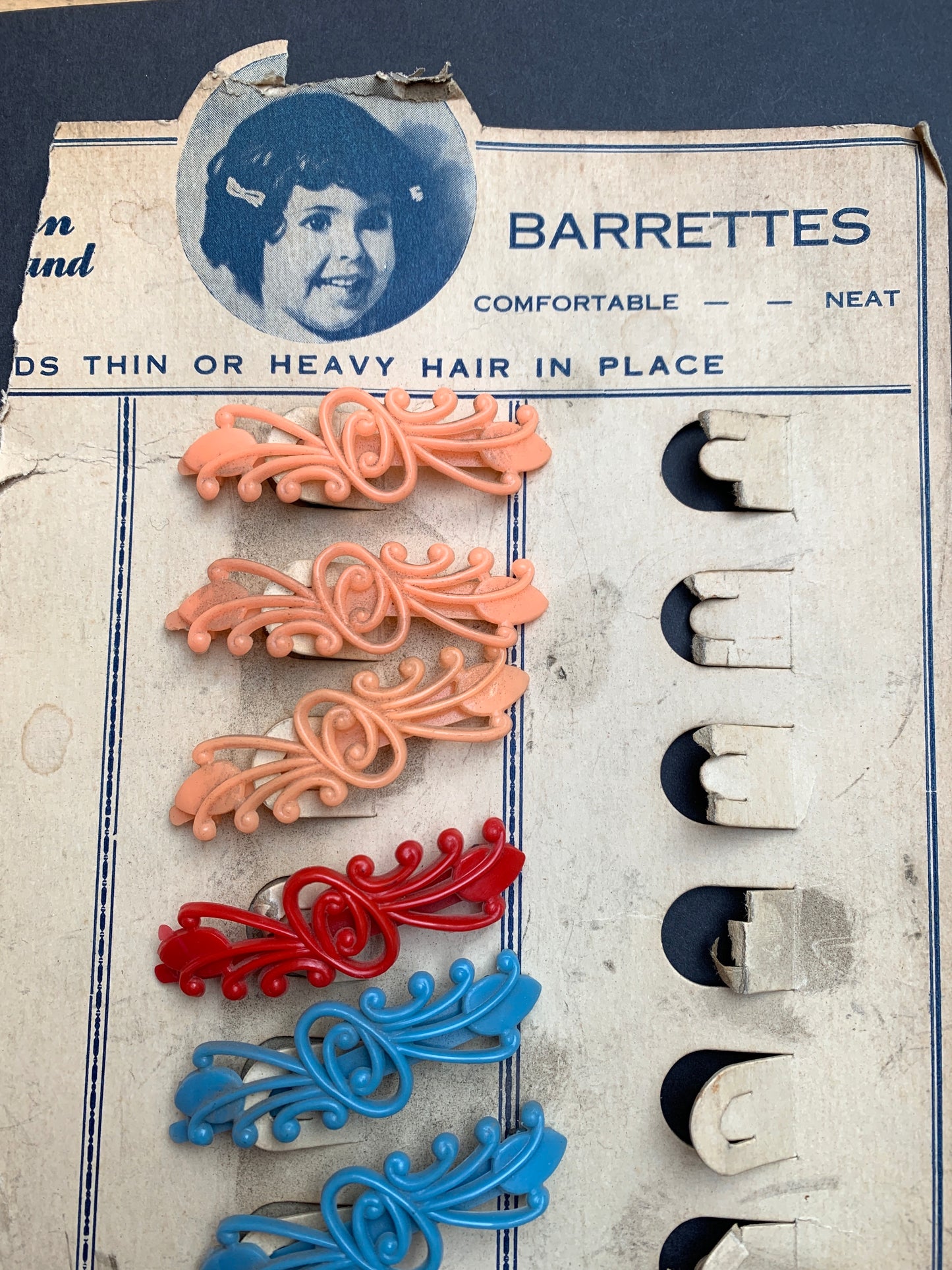 Flamboyant 1940s Hair Grips - Choice of colours