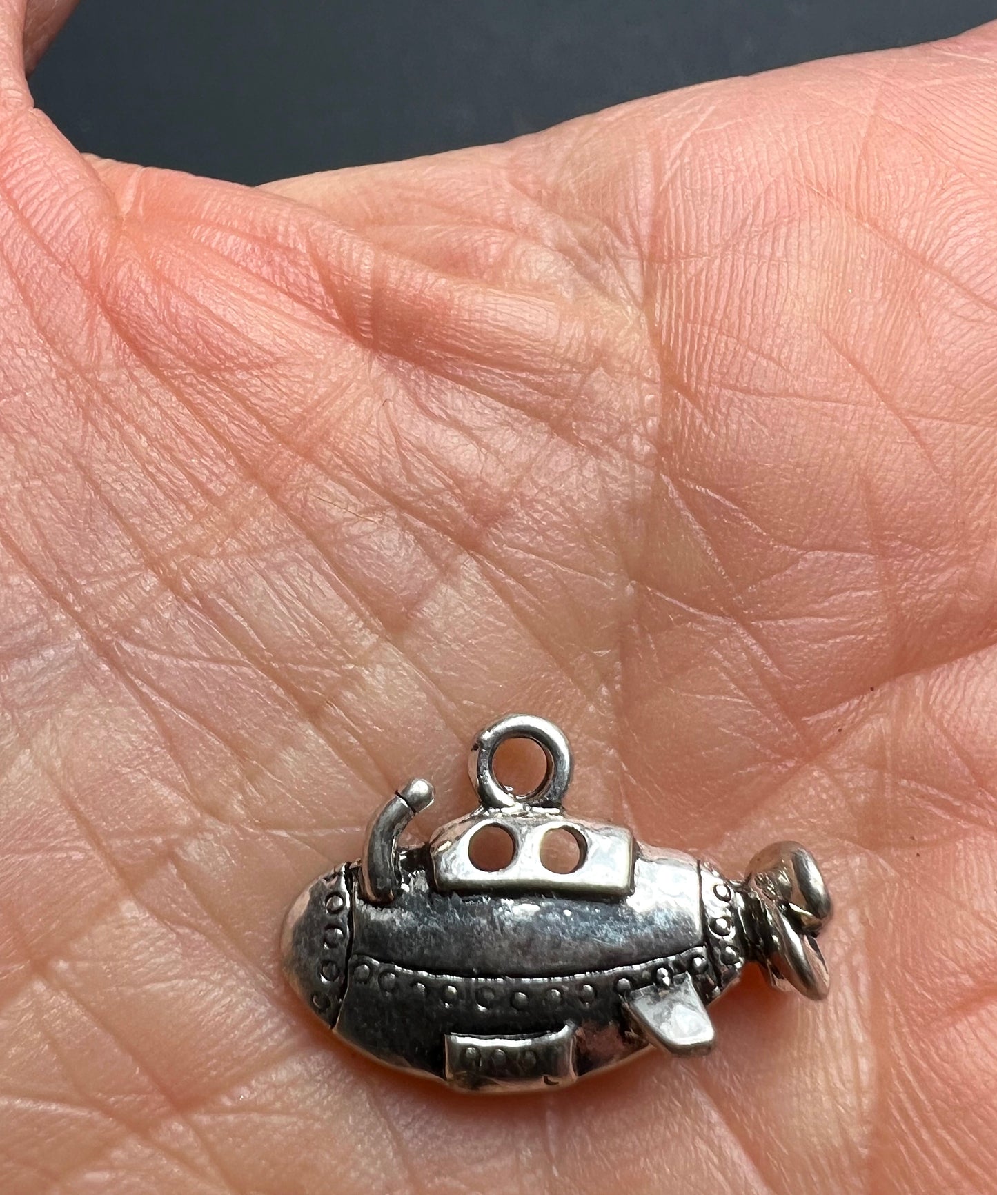 Ever So Slightly Realistic 2cm Submarine Charm / Pendant