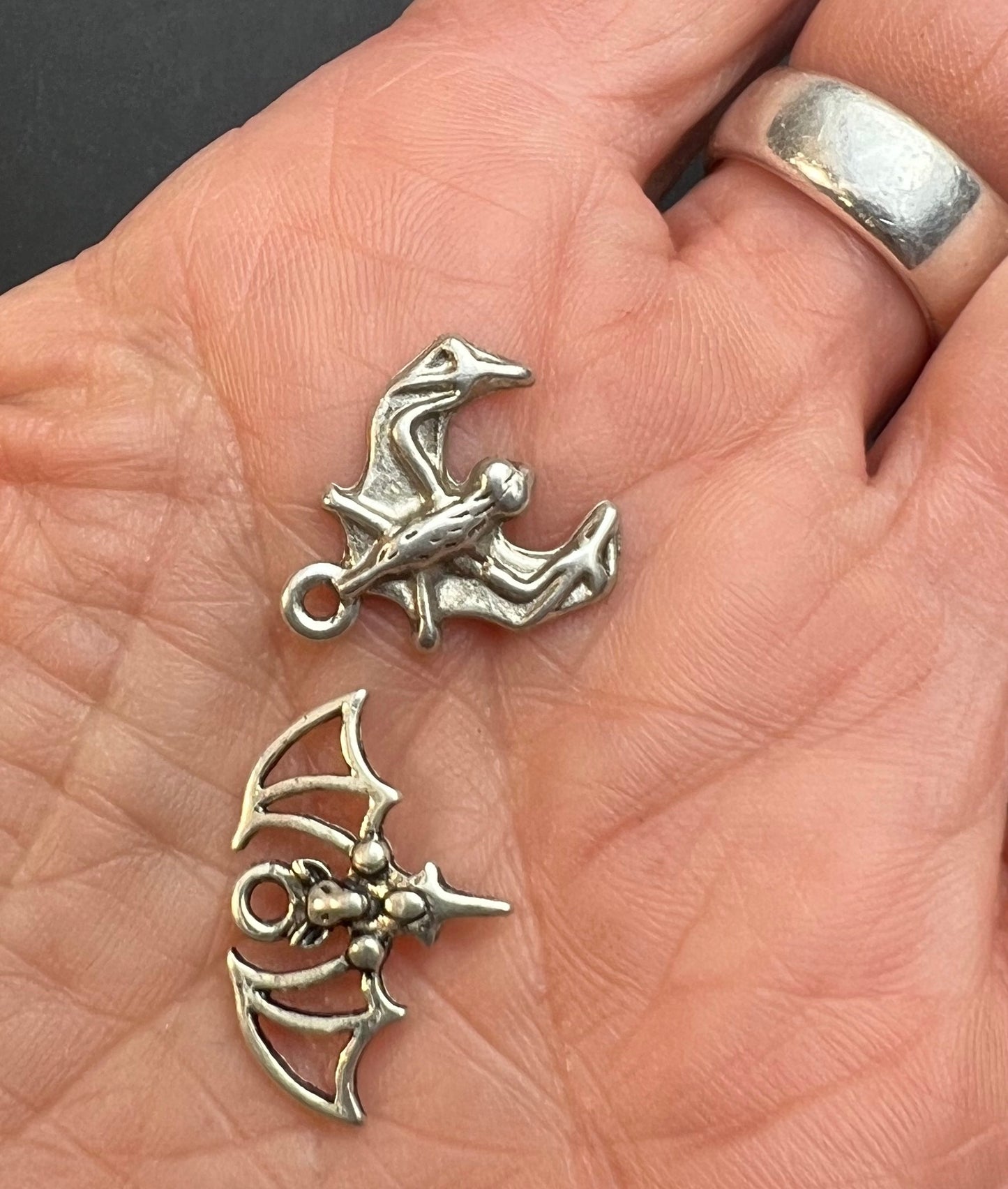 Pair of Little Bat Charms