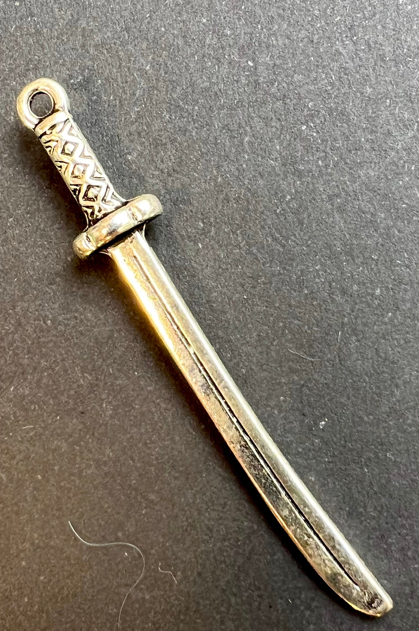 5cm Silver Tone Sword Pendant or Necklace