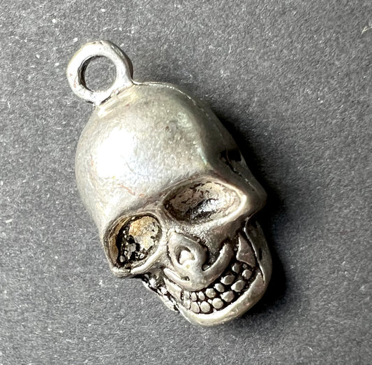 Solid 3D Skull Charm / Pendant - 1.5cm