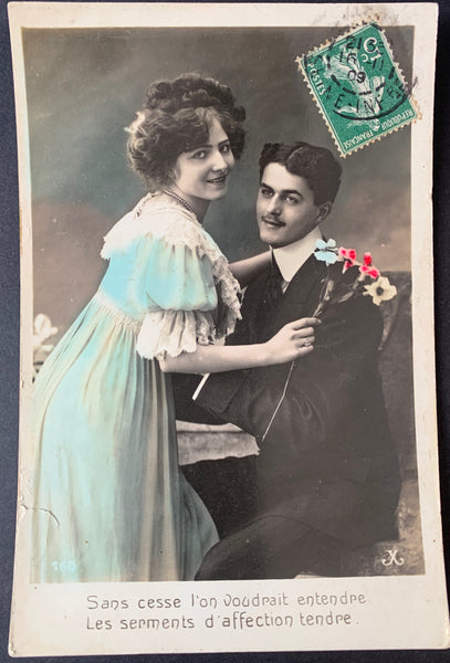 A Plea for a bit of Romantic Recognition on this 1909 French Postcard