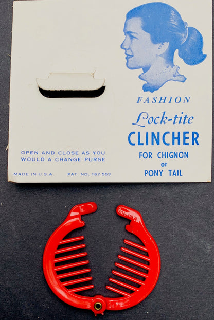 1950s "Lock-tite CLINCHER" Ring Grip for Chignon or Pony Tail