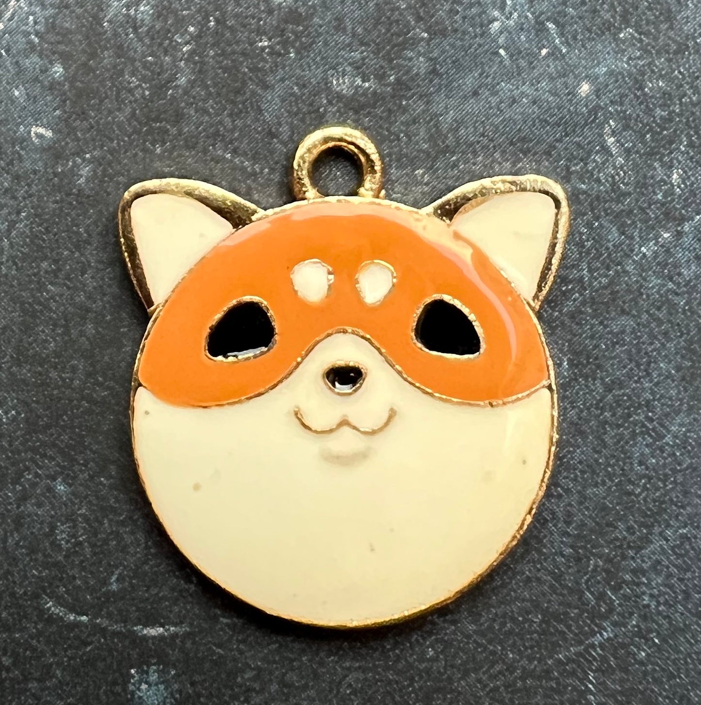 Happy Dogs Face 2.2cm Charm / Pendant