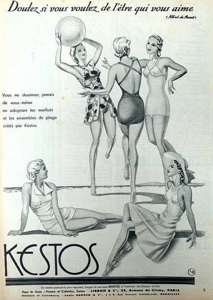 Gorgeous 14th July 1939 French MARIE CLAIRE