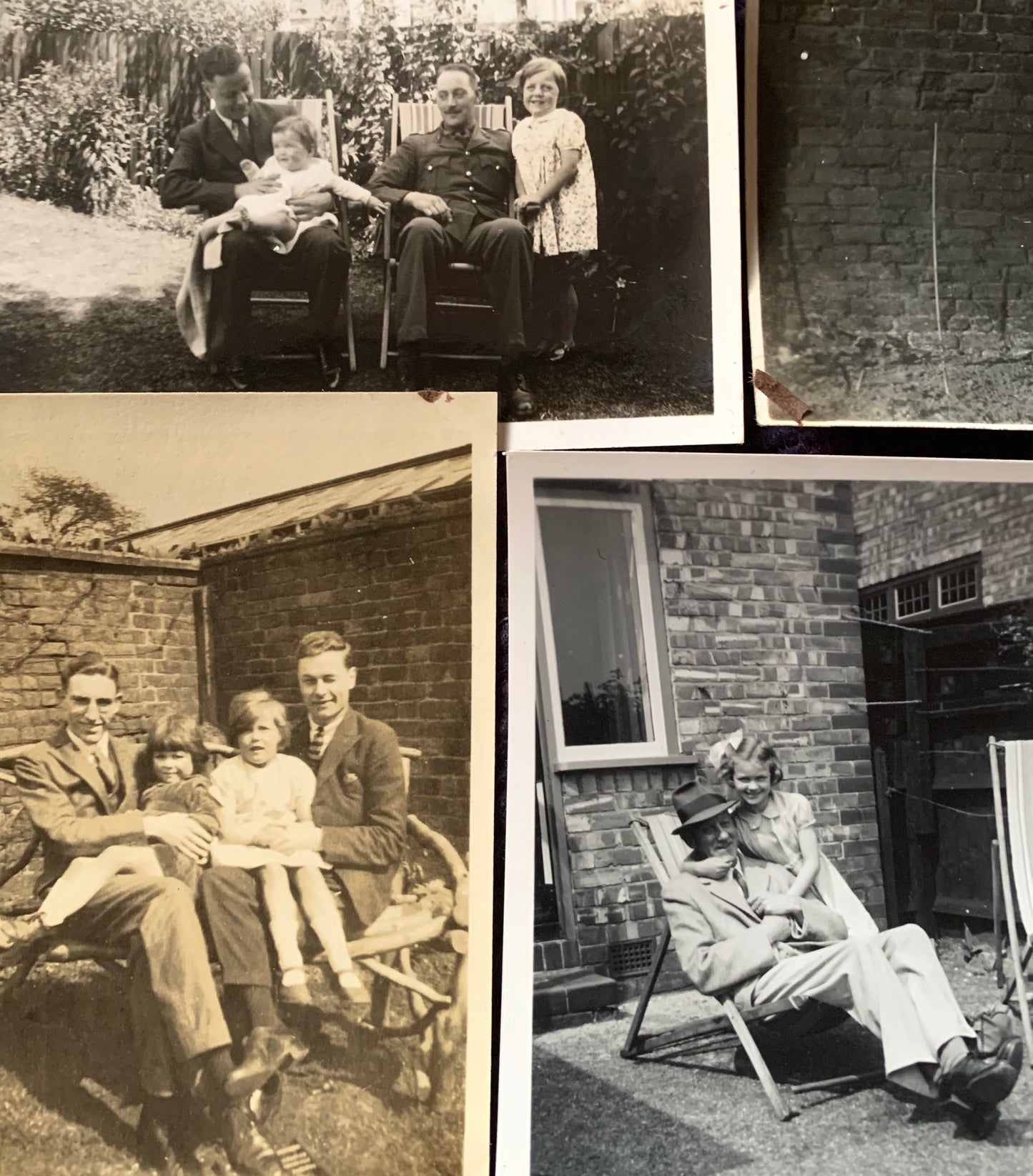 8 photos from the 1920s -1940s of Fathers and Children( A28)
