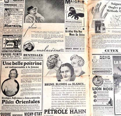 Winter Fashions incl. Mourning Coats and Childrens Toys in November 1935 Women's Paper Le Petit Echo de la Mode