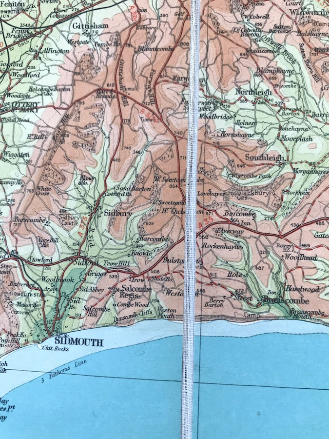 1920s Bartholomew's Map of Dorset and Somerset (Sheet 34)