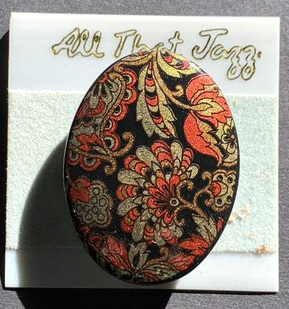 Gloriously 1980s  Paisley Brooches