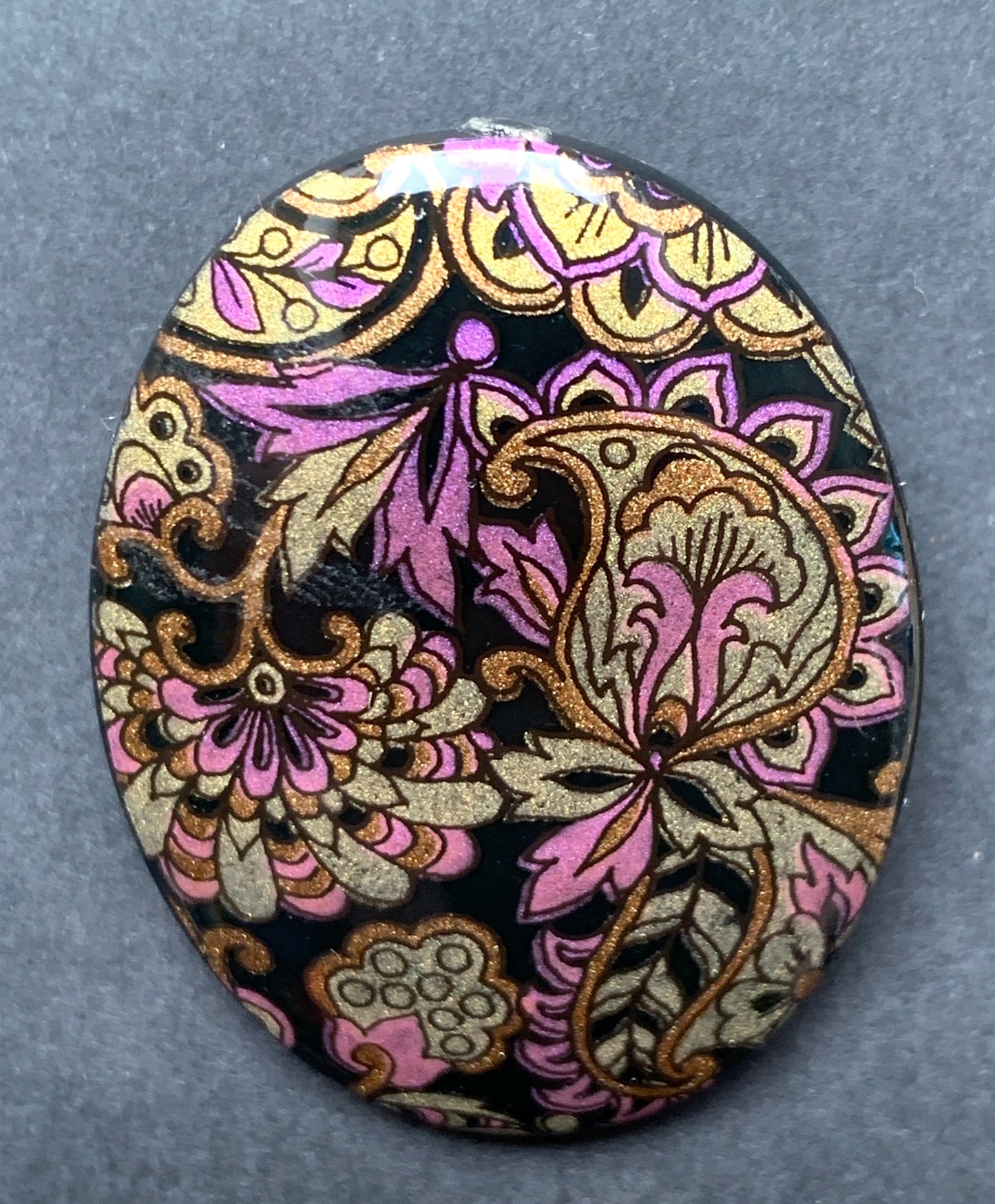 Gloriously 1980s  Paisley Brooches