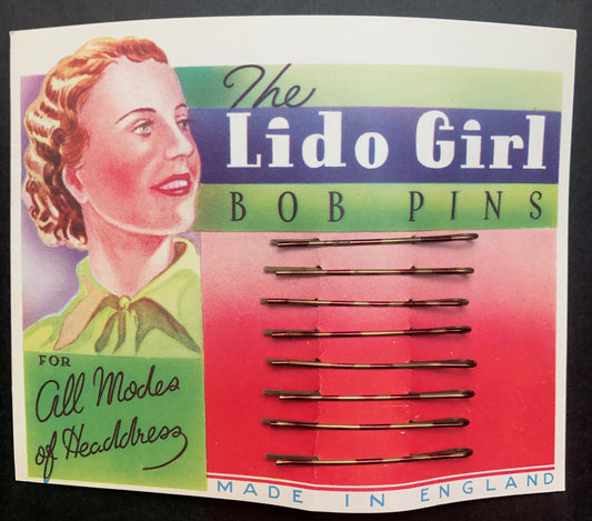 1940s LIDO GIRL BOB PINS .. Made in England