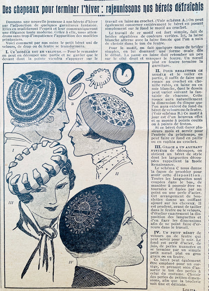 22nd January 1933 French Fashion Paper Le Petit Echo de la Mode
