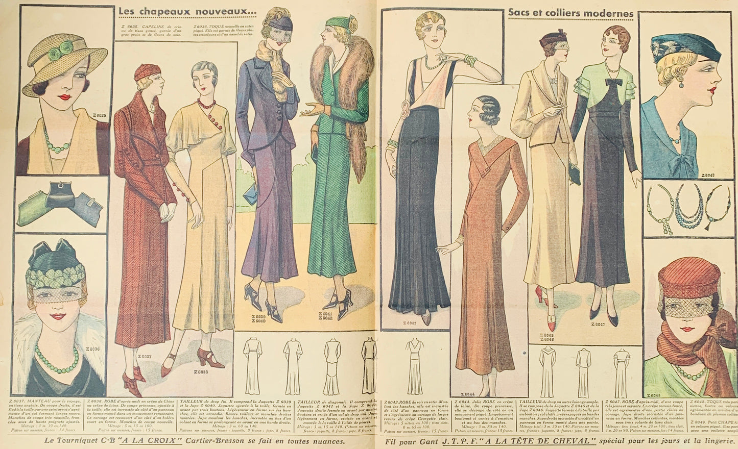 22nd January 1933 French Fashion Paper Le Petit Echo de la Mode
