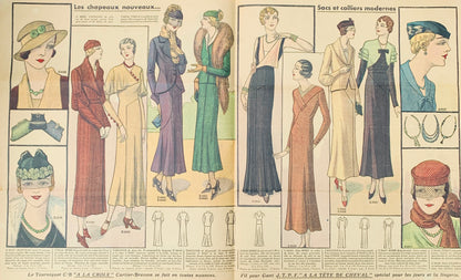 22nd January 1933 French Fashion Paper Le Petit Echo de la Mode