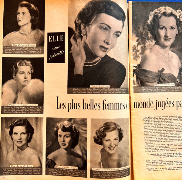 The Most Beautiful Women in Britain in July 1950 French ELLE