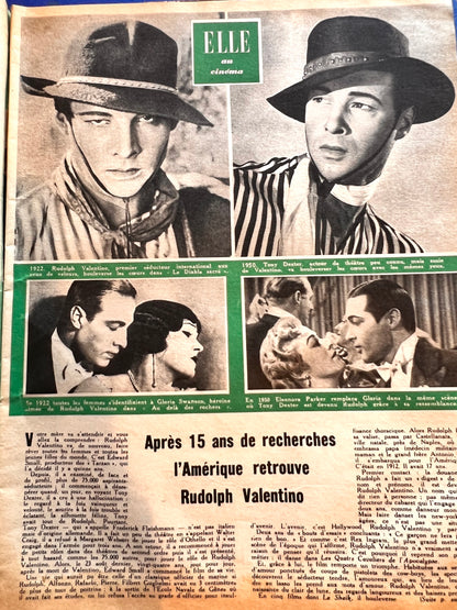Rudolph Valentino and Christmas Toys in November 1950 french Elle.