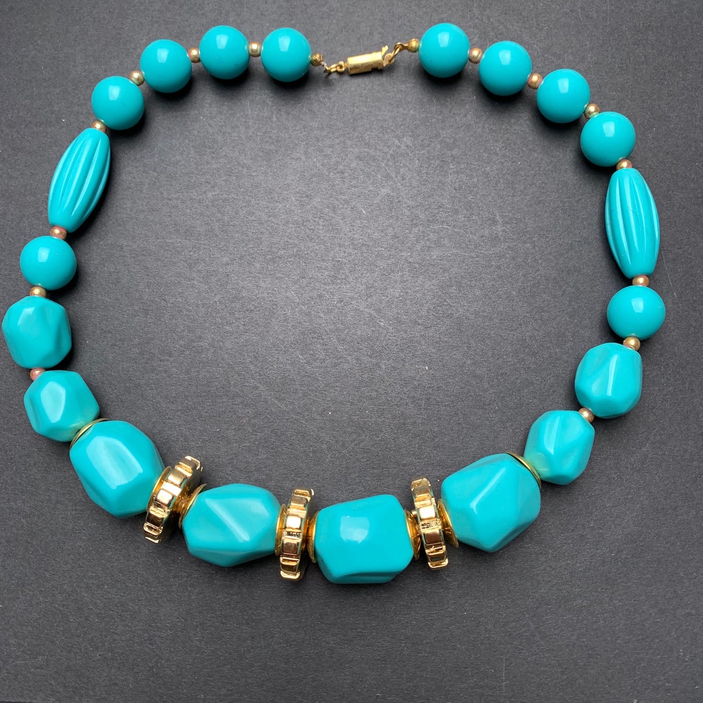 Big Vibrant 1970s Necklaces - Choice of Colours - Old Shop Stock