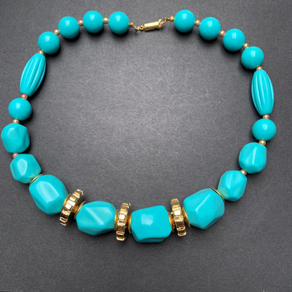 Big Vibrant 1970s Necklaces - Choice of Colours - Old Shop Stock
