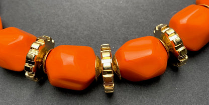 Big Vibrant 1970s Necklaces - Choice of Colours - Old Shop Stock