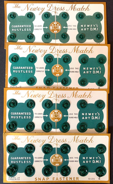 Vintage DRESS MATCH Snap Fasteners / Press Studs - Choose from Lots of Colours and Sizes