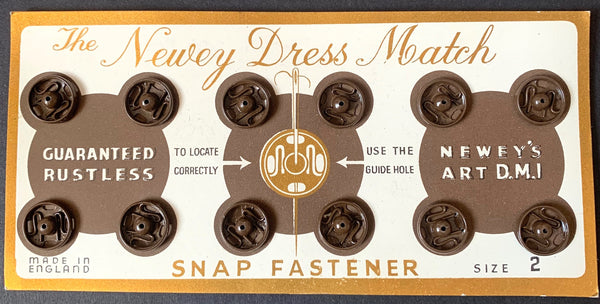 Vintage DRESS MATCH Snap Fasteners / Press Studs - Choose from Lots of Colours and Sizes