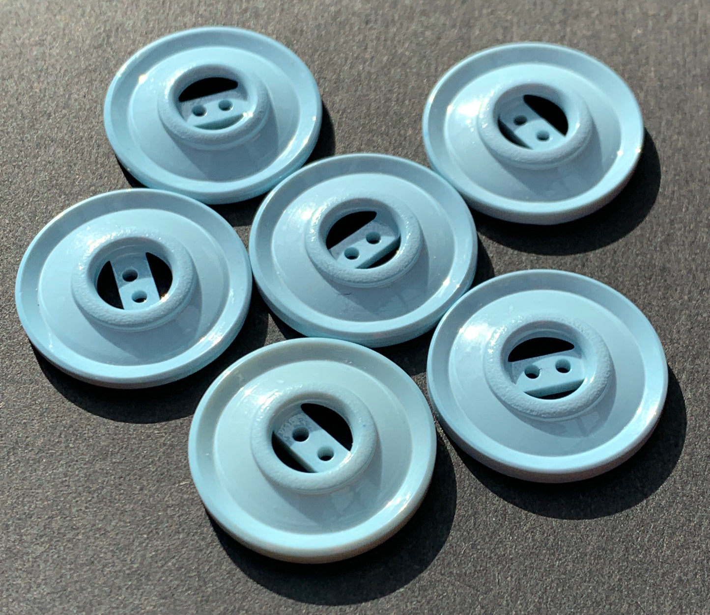 Vintage Sky Blue 2.2cm Buttons - 6 or 24