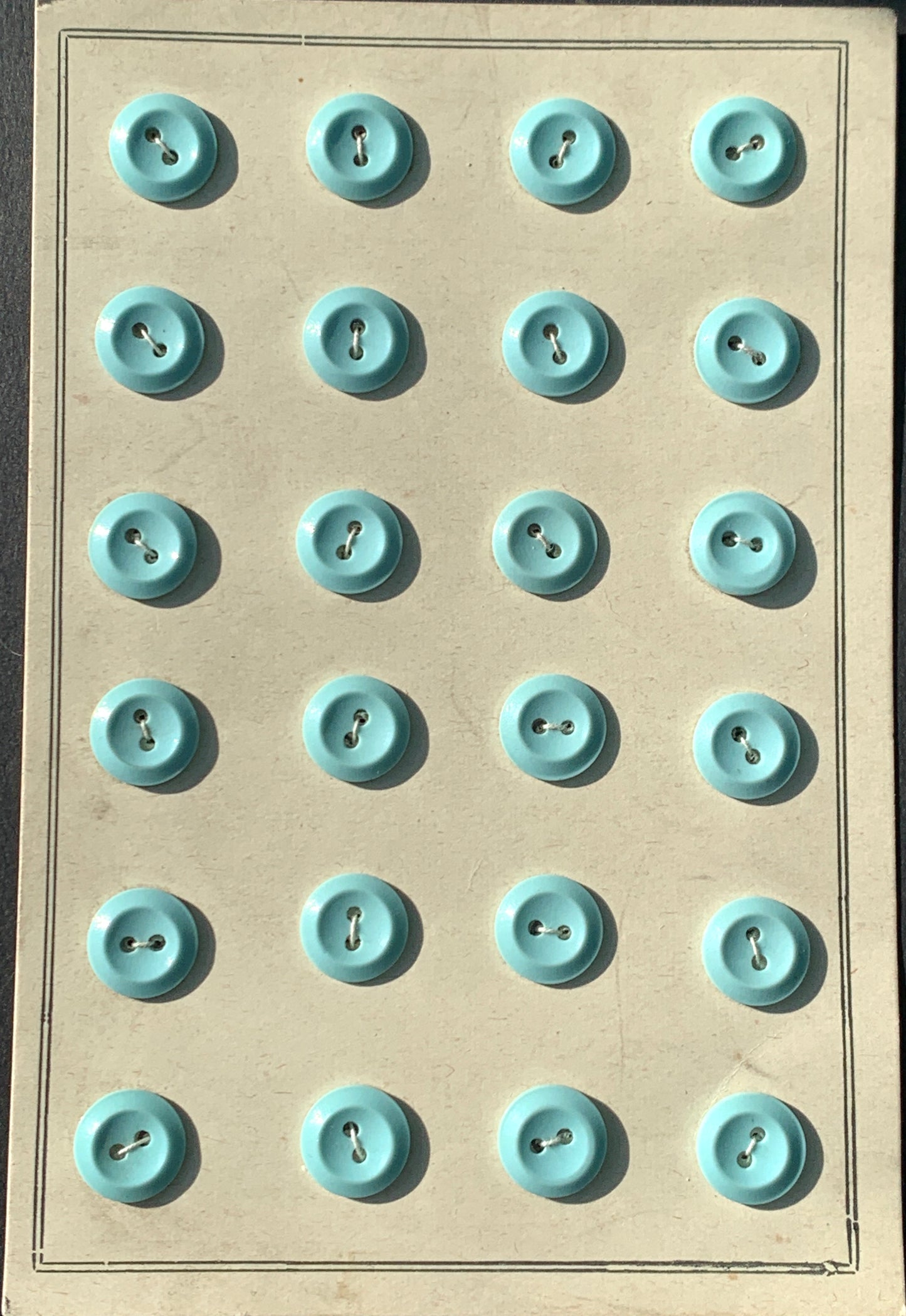 24 Delicate Baby Blue 12mm Buttons