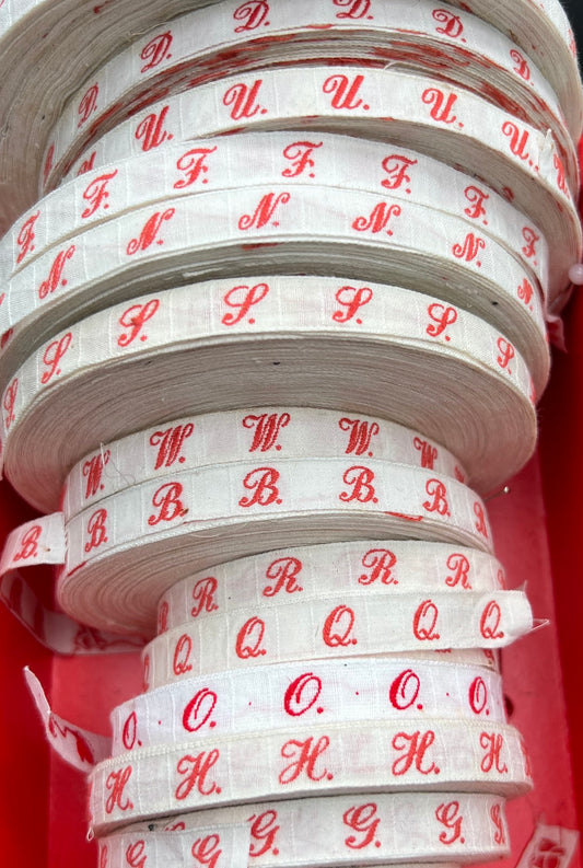 1m of 1920s/30s Cotton Initial Tape