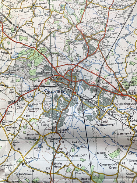1950s ORDNANCE SURVEY Map of Hastings