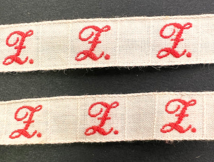 1m of 1920s/30s Cotton Initial Tape