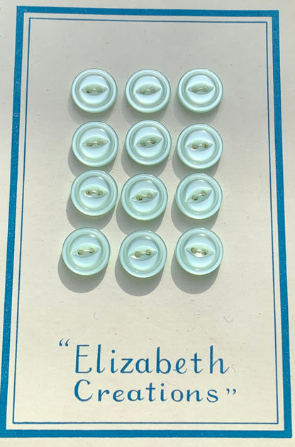Lovely 1cm Pastel Vintage Lucite Buttons - Choice of Colours