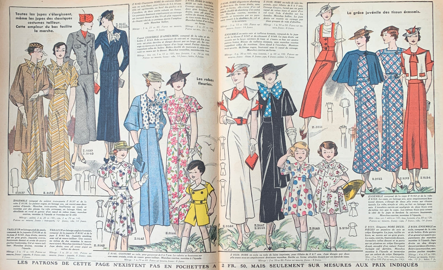 Summer Elegance on Front Cover of the 2nd June 1935 French Fashion Paper Le Petit Echo de la Mode