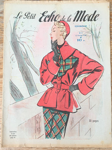 Craft, fashion and Interiors in February 1950 French Petit L'Echo de la Mode