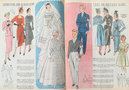 Confirmation Outfits in April 1950  French Petit L'Echo de la Mode