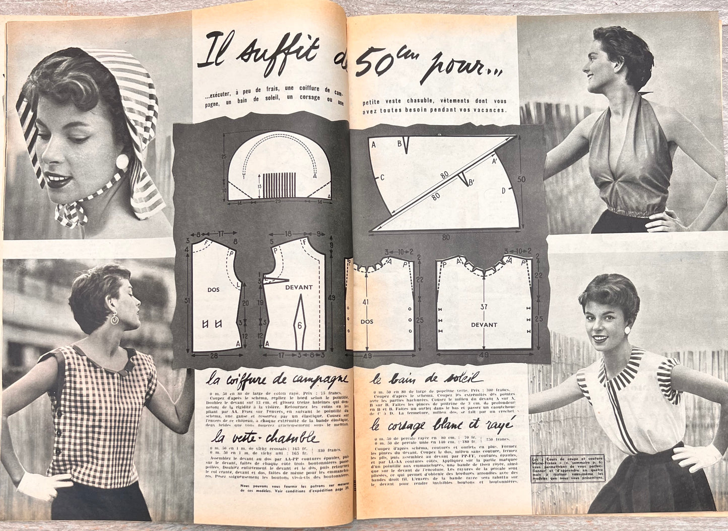 August 1953 French Women's Paper Marie France