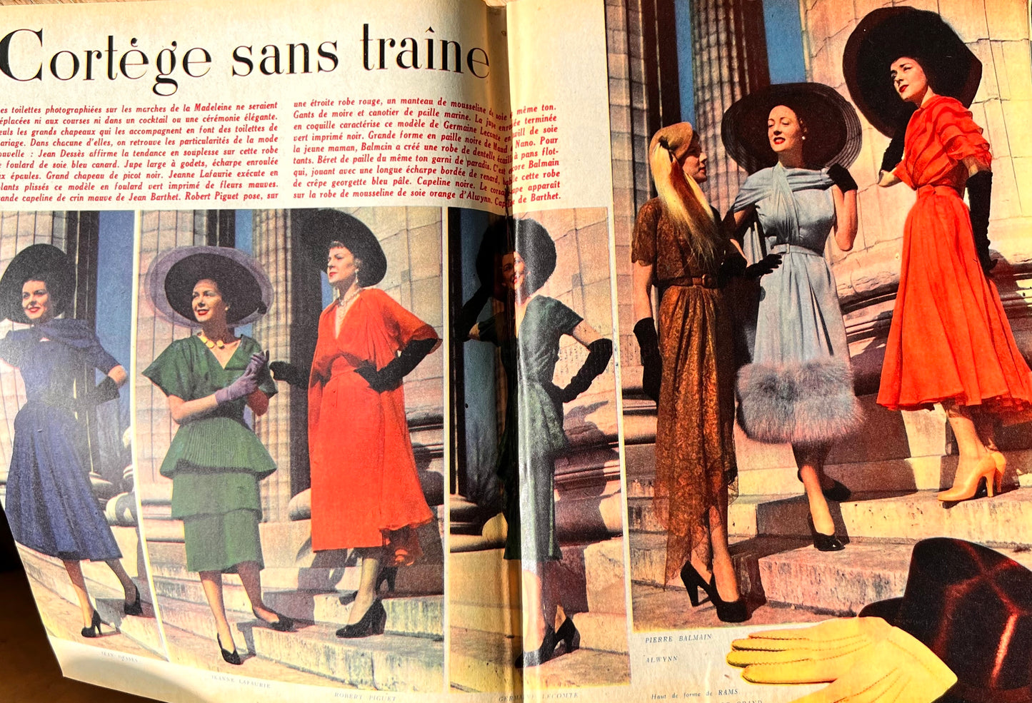 Wistful Front Cover on March 1950 French Women's Paper Marie France