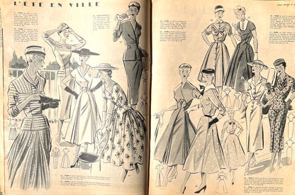 14th June 1956 French Magazine Votre Mode incl. Blouse Patterns