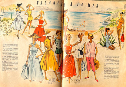 14th June 1956 French Magazine Votre Mode incl. Blouse Patterns