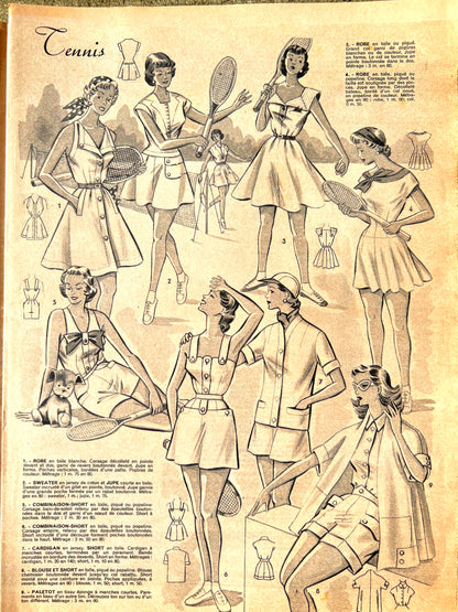 May 1955 French Magazine Votre Mode incl. Front Cover Dress Pattern