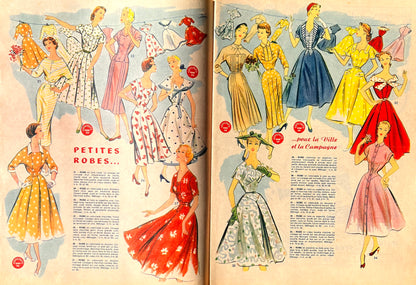 May 1955 French Magazine Votre Mode incl. Front Cover Dress Pattern