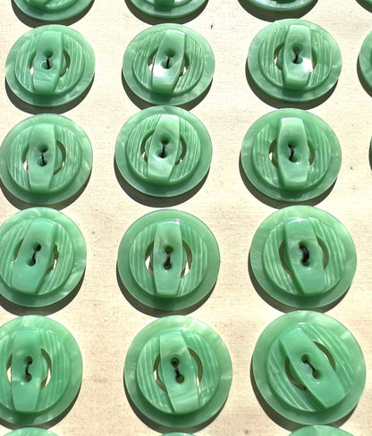 Cool Peppermint Green Vintage  Buttons 1.8 or 2.2cm