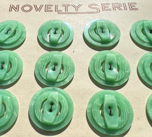 Cool Peppermint Green Vintage  Buttons 1.8 or 2.2cm