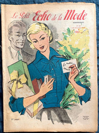 Christmas 1949 French Fashion Paper Le Petit Echo de la Mode