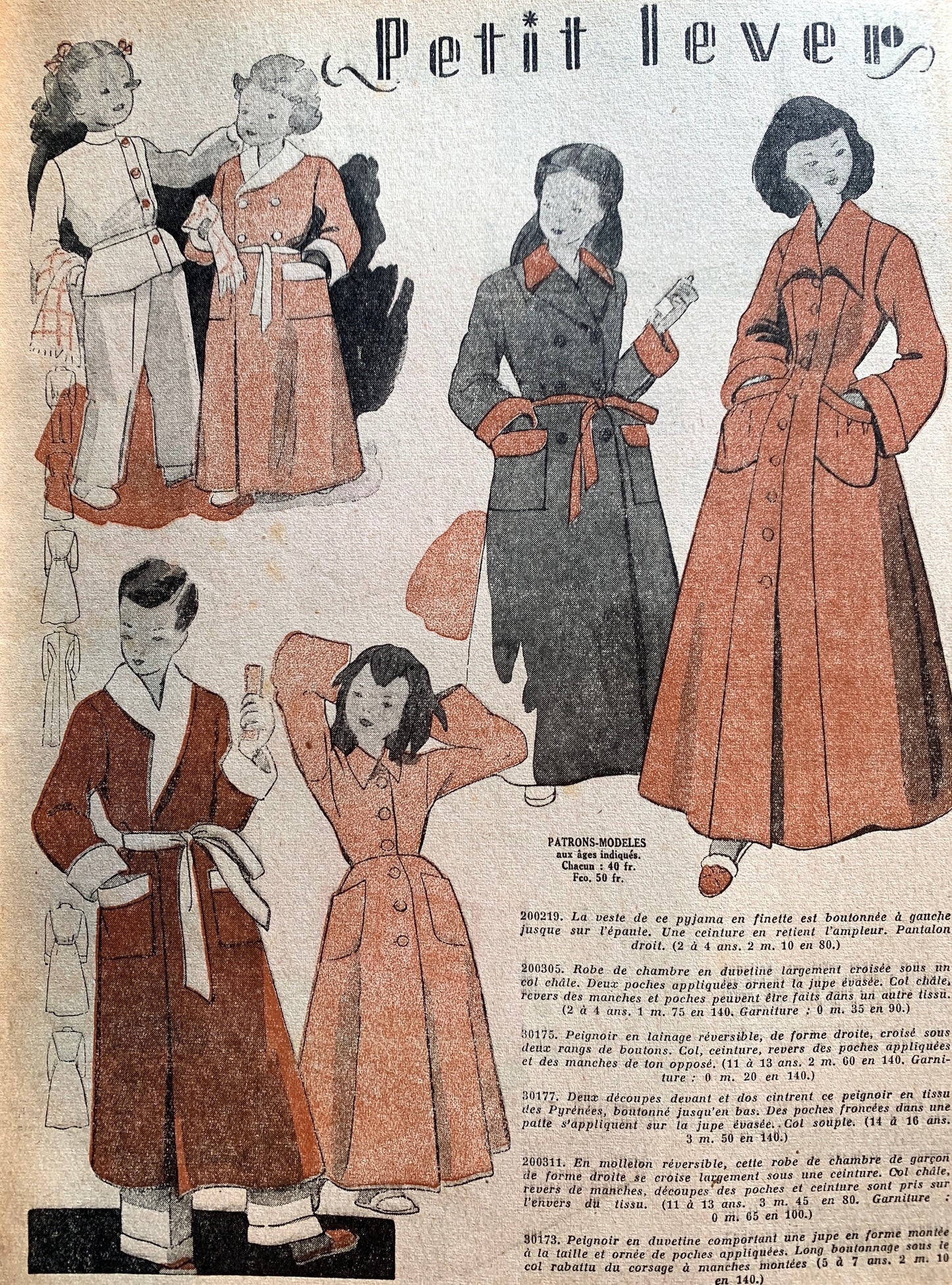 Christmas 1949 French Fashion Paper Le Petit Echo de la Mode
