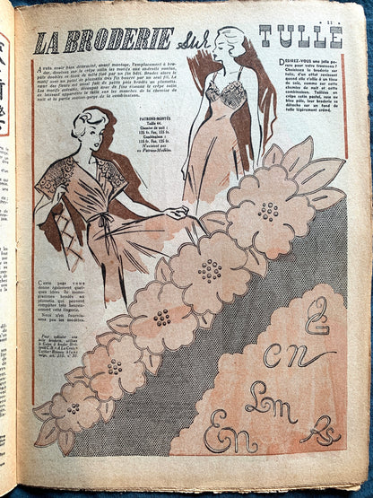 Christmas 1949 French Fashion Paper Le Petit Echo de la Mode